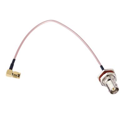 China High Performance RF Coaxial Cable BNC Female To SMA Male Connector Right Angle Connector With RG316 Cable CSS-C1045 for sale