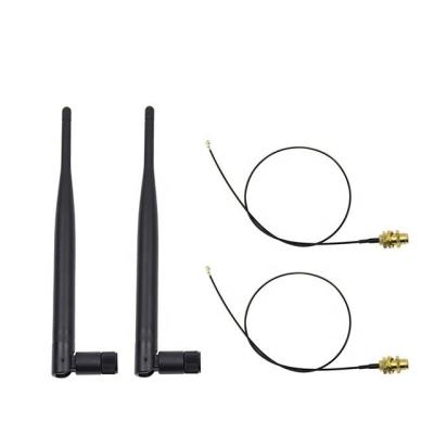 China 5dBi Whip Antenna Omni 2.4G 5G WIFI Dual Band Antenna 195MM for sale