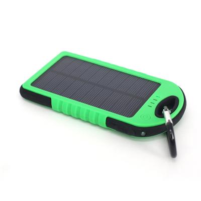 China Universal type waterproof 10000mah solar power bank.USB fast charging power bank with led lamp. Custom support logo power bank. for sale