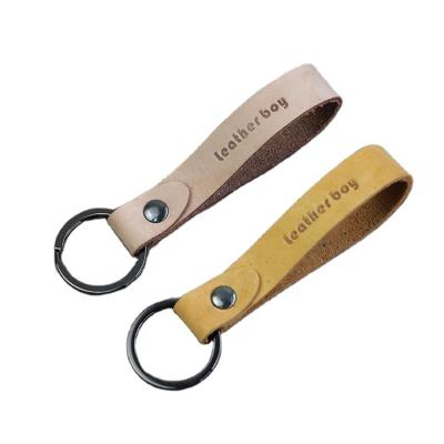 China Luxury Personalized Genuine Leather Cute Car PU Leather Key Chain Key Ring Decoration/Key Holder Fashion for sale