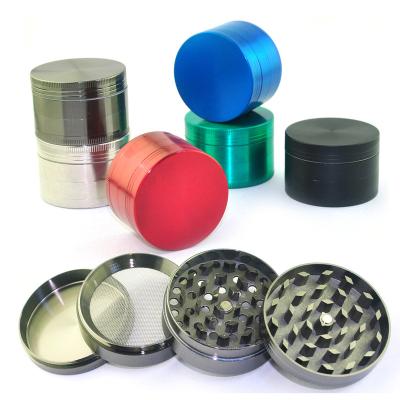 China Durable Herb Grinder Smoking Shop Accessories Large Tobacco USA 75mm 80mm 2.5 Layer Herb Grinder For Herb Aluminum 4 Inch 3 Inch for sale