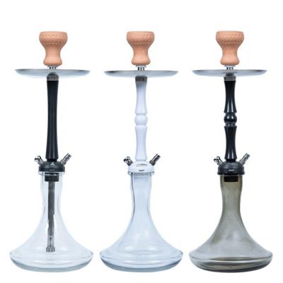 China King Size Narguile Hukka Glass Hookah Set Sheesha Hubbly with Silicon Hose for sale