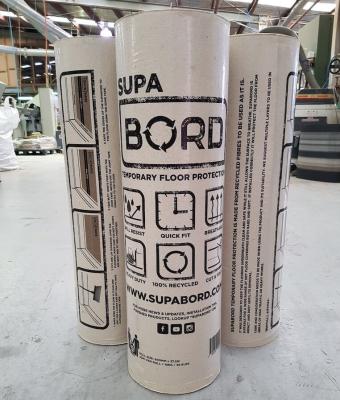 China SupaBord Industrial Heavy Duty Construction Outdoor Protection Paper Roll Custom Printing 600gsm for sale