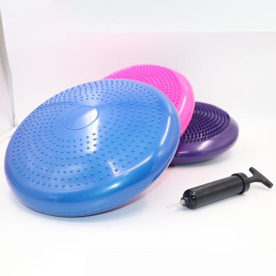 China Eco-friendly Inflatable Pilates Gym Exercise Yoga Anti Burst Balanced Balance Pads Massage Balance Pad for sale