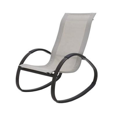 China Luxury Lightweight Aluminum Extended Rocker Rocker Promotion Rocking Chair Weightless Support Curved Shaped Frame/Arch Cheap Garden Porch Patio Furniture Rocking Chair For Indoor & Outdoor for sale