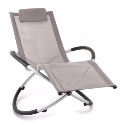 China Be Used In Rocking Anywhere Aluminum Sun Lounger Folding Garden Rocking Chair View Sun Sofa for sale