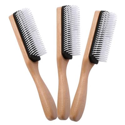 China Style Diane Hair Brushes Paddle Detangling Massage Bristle For Men Care Hair Styling Brush Wood Comb for sale