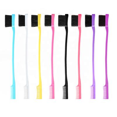 China Waterproof Hair Edge Control Broom Multiple Colors Styling Edge Brush Plastic Edge Brush for sale