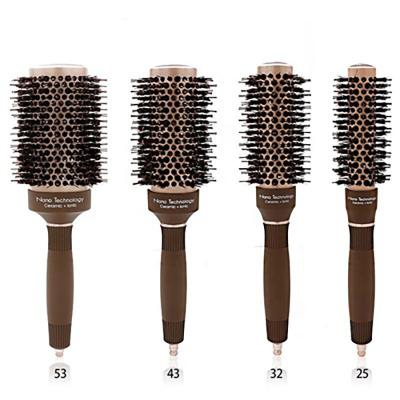 China Ionic Ceramic Round Hair Brushes Round Ceramic Ionic Brush Different Sizes for sale