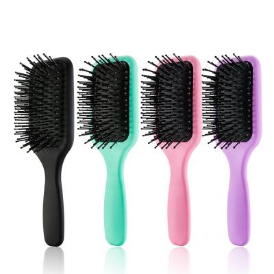 China Cheapest Custom Cushion Airbag Comb Brush Hair Salon Black Cushion Paddle Brush for sale