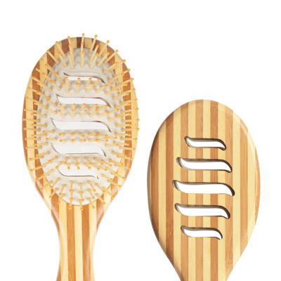 China High Quality Convenient Custom Bamboo Biodegradable Pad Paddle Hair Dryer Brush for sale