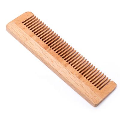 China Custom Logo Natural Wooden Disposable Hair Comfortable Hotel Healthy Wholesale Comb Grooming Comb for sale