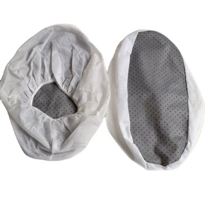 China Non Woven Fabric White Disposable Shoe Cover Non Woven Shoe Covers with Anti slip Feature for sale