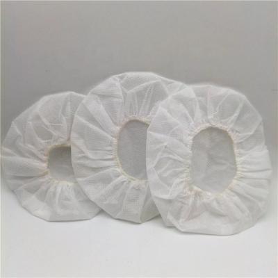 China 50pcs/bag White Non Woven Fabric Disposable Headphone Covers Protect Headphones From Dust And Dirt à venda