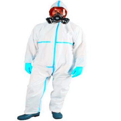 China PPE disponible médico de la bata del traje de Ppekit Hazmat de la sustancia química del recinto limpio en venta