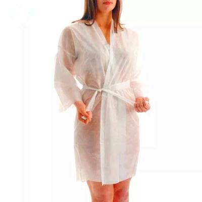 China Non Woven Kimono Disposable Bathrobe Plain for sale