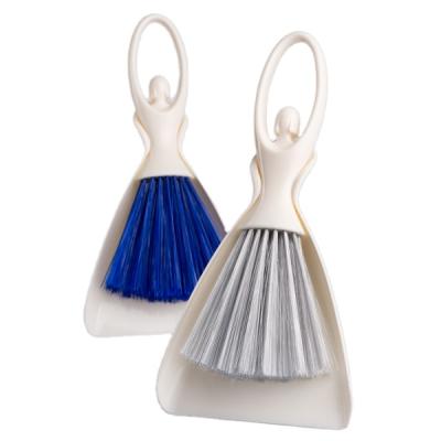 China Supplier Factory Price Mini Small Home Cleaning Brush with Dust Pan Set, Mini Small Plastic Brush and Dustpan Set for sale