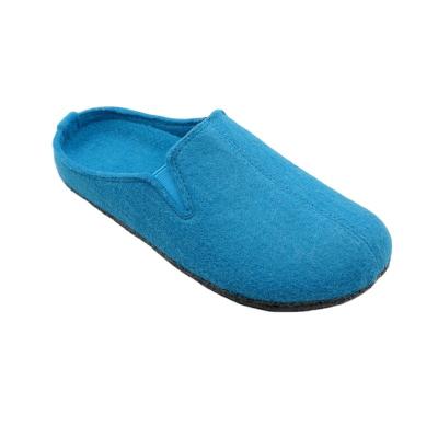 China 2022 fashion trend warm slipper wool felt upper rubber outsole gray elastic for sale