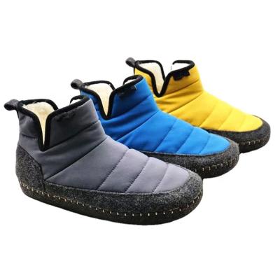 China Fashion trend lady and men quilted slippers down upper RUBBER outsole HOT SALE for sale