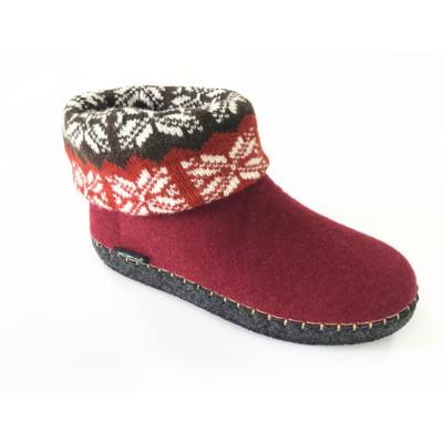 China Indoor Slipper FELT Slipper Warm Slipper Lady Felt Shoes Warm Winter for sale