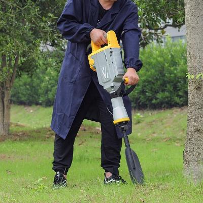 China Cutting Tree Roots Multifunctional Handheld Tree Transplanting Portable Electric Lady Jack Hammer with Chisels Shovels Tamp Plate for sale