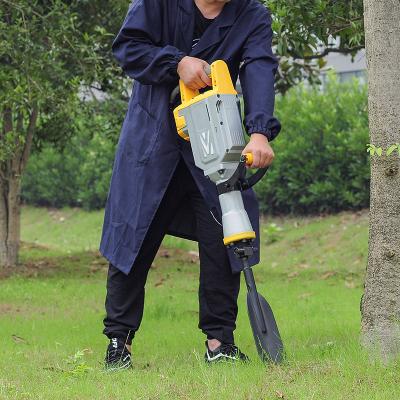 China Cutting Tree Roots Hand Held Tree Planting Digging Cutting Machine Portable Electric Jack Hammer with Wide Cutting Roots Shovel for sale