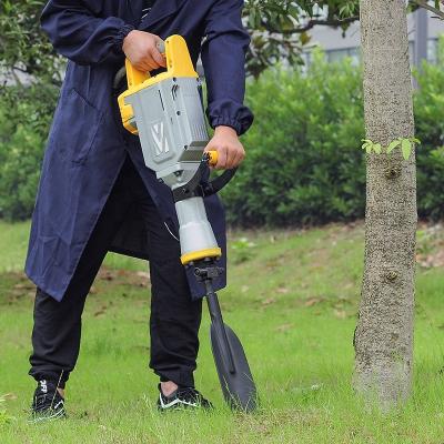 China Muliti 1500W 220V High Impact Portable Tree Digger Stone Brick Rock Breaker Tamper Electric Jack Hammer for sale