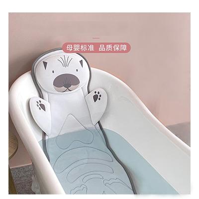 China 3D Air Mesh Bear Long Body Sized Bath Pillow Soft Comfortable Bathtub Pillow for sale