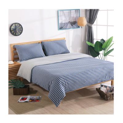 China Nondisposable High Quality 100% Cotton Jersey Knit Cotton Duvet Cover Bedding Set for sale