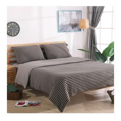 China Nondisposable Modern Style Hotel King Queen Size Knit Cotton Duvet Cover Set for sale