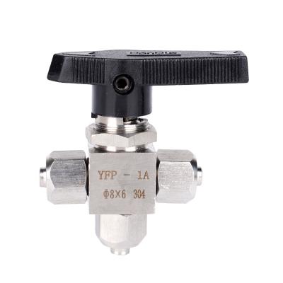 China General Condibe Stainless Steel Quick Twist 3 Way Ball Valve for sale