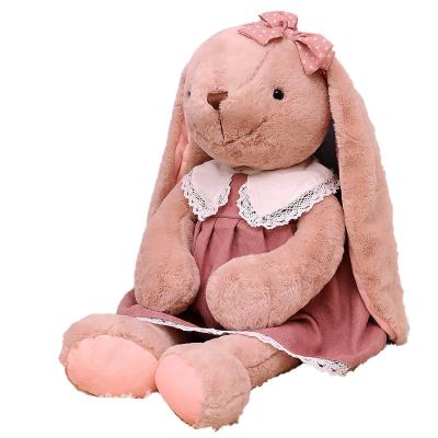 China Cute Lolita Rabbit Children Gift Doll Decoration Stuffed Long Ear Bunny Teddy Rabbit Toy Soft Plush Pillow for sale