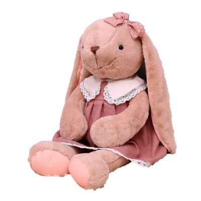 China Hot Selling Decoration Wholesale Lolita Rabbit Plush Toy Long Ear Plush Stuffed Bunny Toy for sale