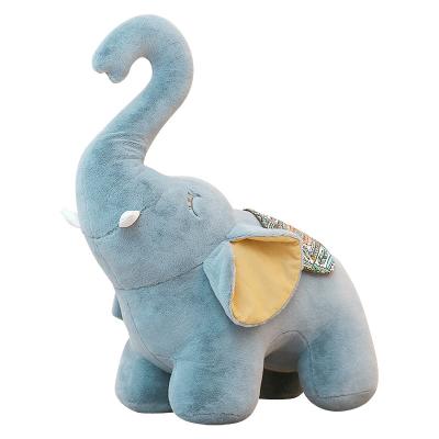 China Cute Soft Toy Stuffed Doll Big Nose Soft Plush Toy Decoration Elephant Pink Blue Brown Elephant Elephant Baby Gift for sale