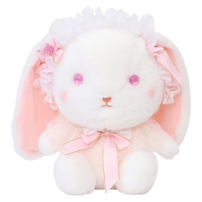 China Delicate Cushion Multi Style Choose Lolita Lace Teddy Rabbit Stuffed Dolls Animal Cute Plush Mini Toy for sale