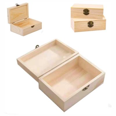 China Europe Unfinished Handmade Simple Wooden Souvenir Wooden Box for sale