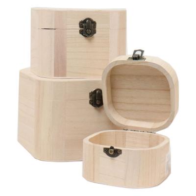 China Handmade Wholesale Wooden Box Gift Storage Box Small Decorative Gift Storage Boxes For Sale for sale