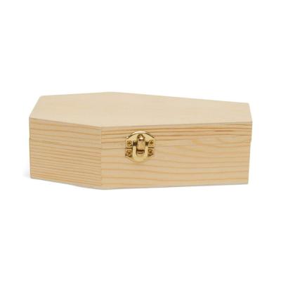 China Cheap Europe Small Unfinished Wooden Dog Caskets Funeral Box for sale