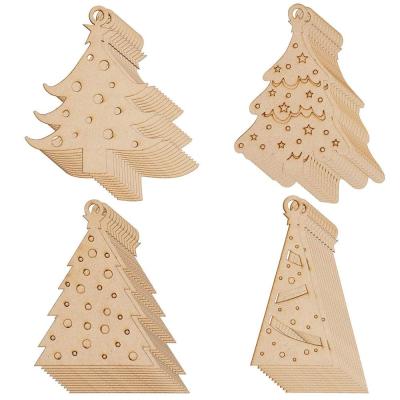 China Diy Plywood Cut Wooden Craft Carving Christmas Tree for sale