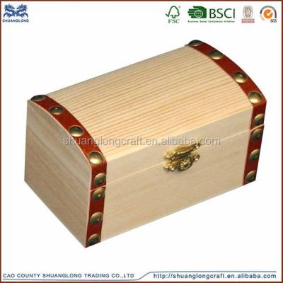 China China Manufacture Wholesale Chinese Handmade Art Spirits Wooden Pirate Treasure Chest for sale