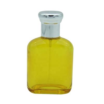 China HAODEXIN Luxury Wholesale Custom Classic Yellow Perfume Bottle Glass Travel 50ml Spray Perfume Vintage 1.7oz Perfume Bottle for sale