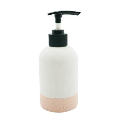 China HAODEXIN 7oz Hand Wash Lotion Glass Refillable Bottle For Liquid Soap Dispenser Sanitizer Lotion With 200ml Pump Reed Diffuser Bottles for sale