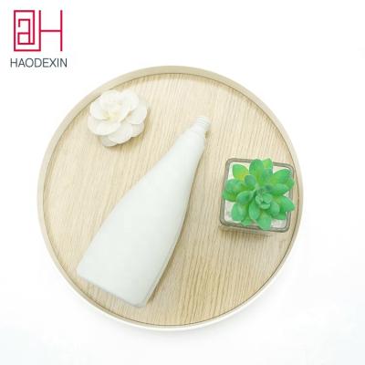 China Unique Packaging Body Matte HDPE 300ml Personal Care HAODEXIN Lotion Pump Bottle For Skin Lotion Recycle Plastic Bottle With Dispensers for sale