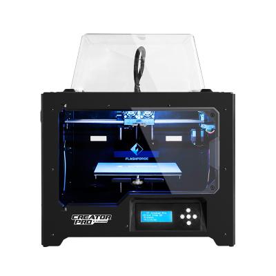 China Flashforge Creator Rapid Prototyping Machine Dual Extruder Pro 3D Printer for sale