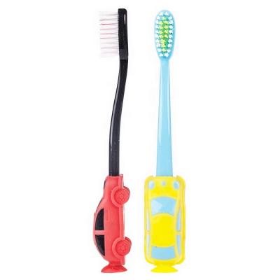 China Who respects the environment; High Quality Biodegradable Car Kids Suction Toothbrush Te koop