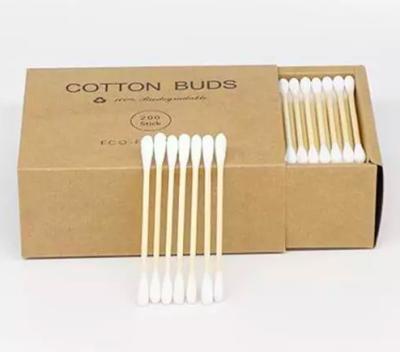 China Eco-friendly Bamboo Cleaning Cotton Swab Cotton Buds à venda