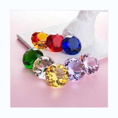 China Finger Bqueen Paperweight 80mm K9 Crystal Big Diamond For Nail Picture Wedding Table Decoration Kids Gifts for sale