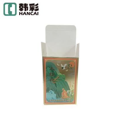 China Recyclable Foldable High-Grade Tea Packaging Box Self-locking Bottom-locking Box Customized Matte Box for sale