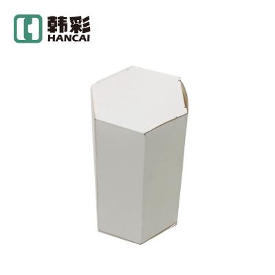 China Recyclable Drawer Cowhide Box Can Customized Black Box Box Storage Folding Hexagon Box for sale