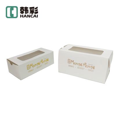 China Recyclable Folding Automatic Bottom Box Custom LOGO Makaron Box Drawer Box Sandwich Lock for sale